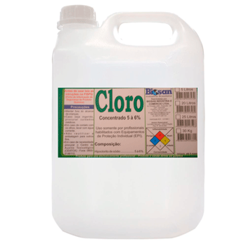 Hipoclorito de Sódio - Cloro 5 a 6%
