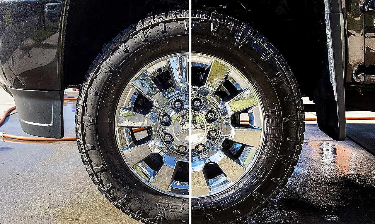 Como deixar os pneus do seu carro brilhando com o produto correto 1